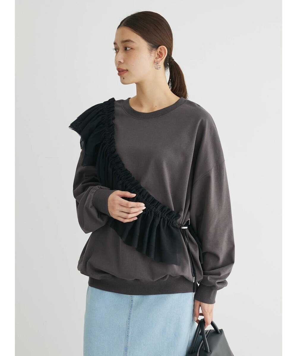 Green Parks ・ＳＵＧＡＲ　ＳＰＯＯＮ　３ｗａｙチュールフリルスウェット 