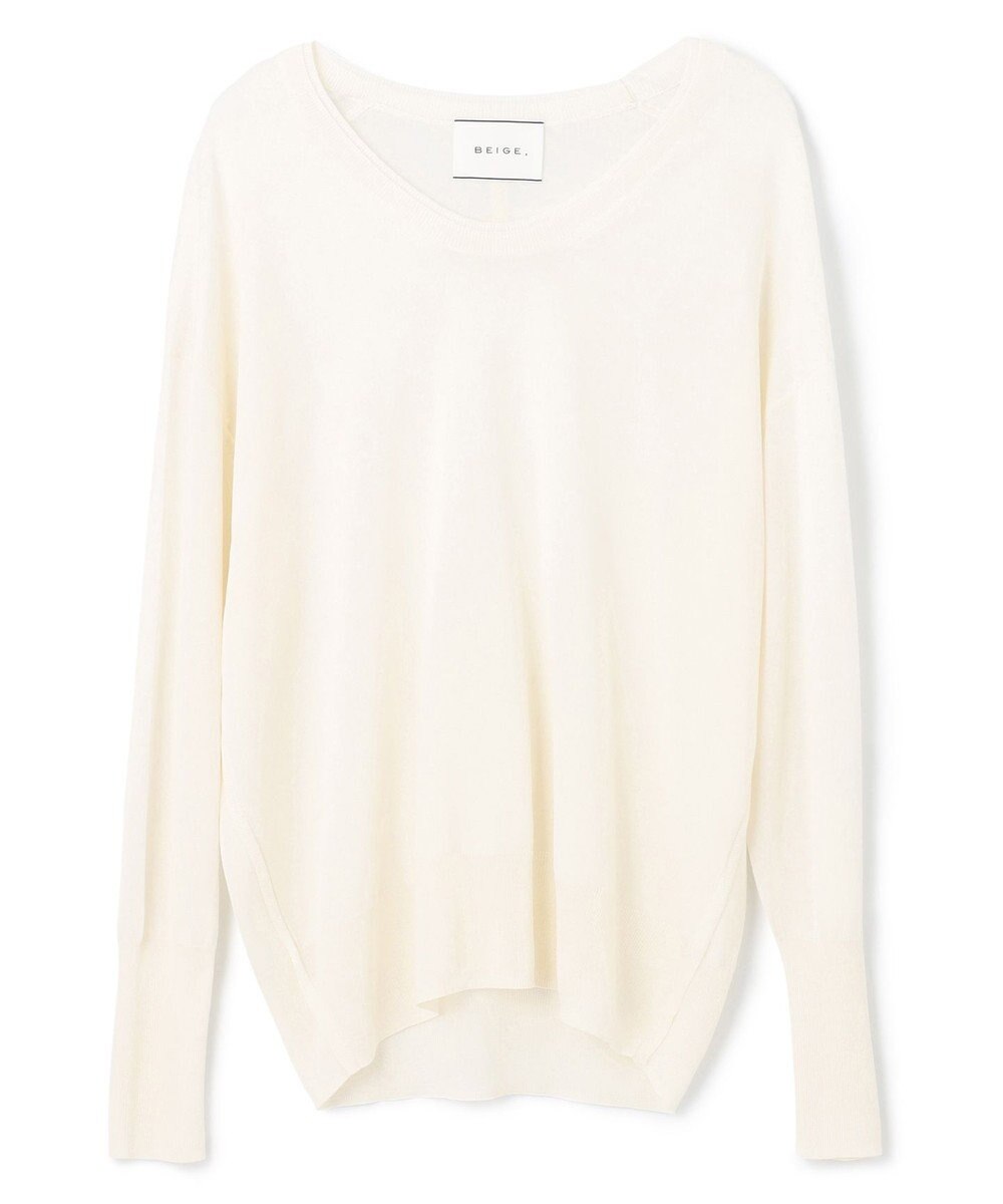 BEIGE， LAGORD / Uネックニット 