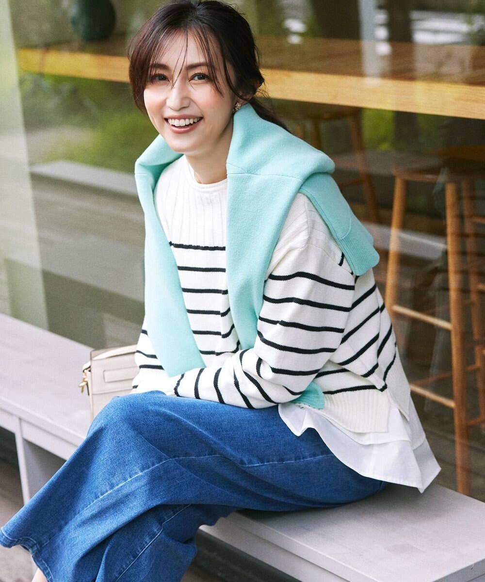 組曲 L スウェットライクニットプルオーバー 