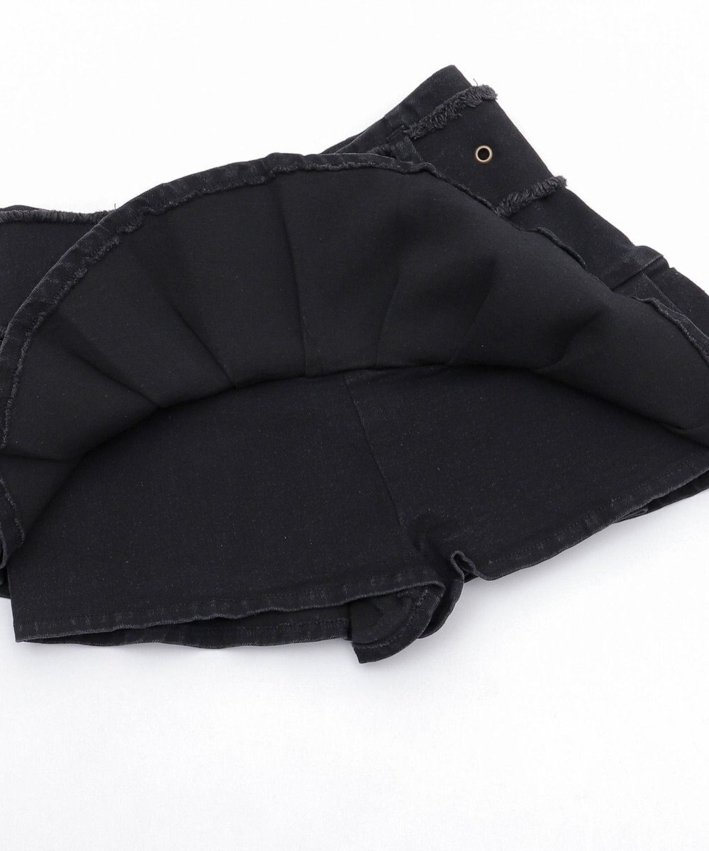 WEGO フリンジベルトプリーツデニムスカパン 