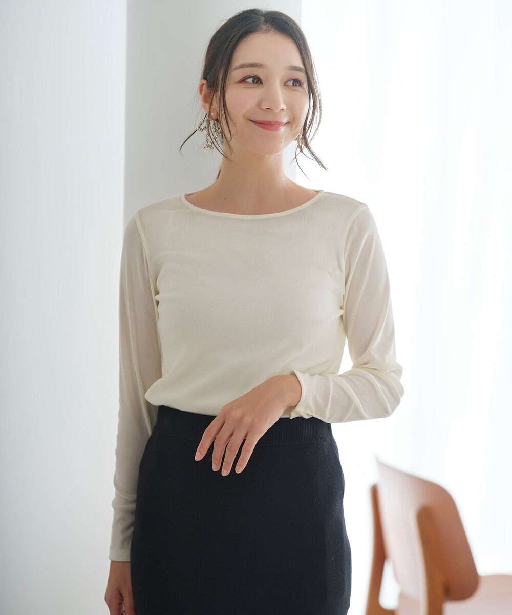 ANY SIS S 【洗える】チュールベロア プルオーバー 