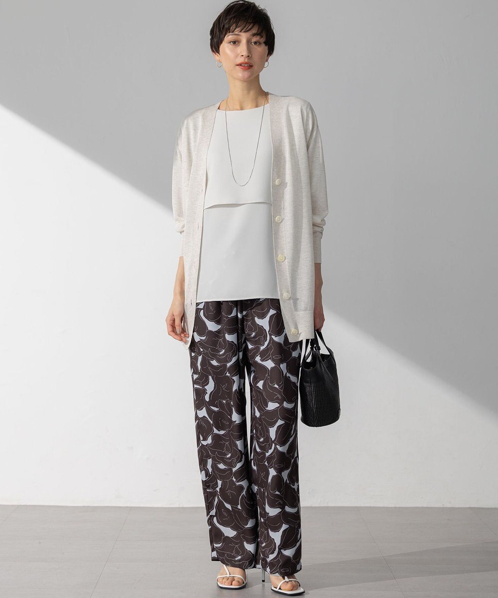 23区 L 【吸水速乾/UVカット/接触冷感】ストレッチジョーゼット  ケープデザイン カットソー 