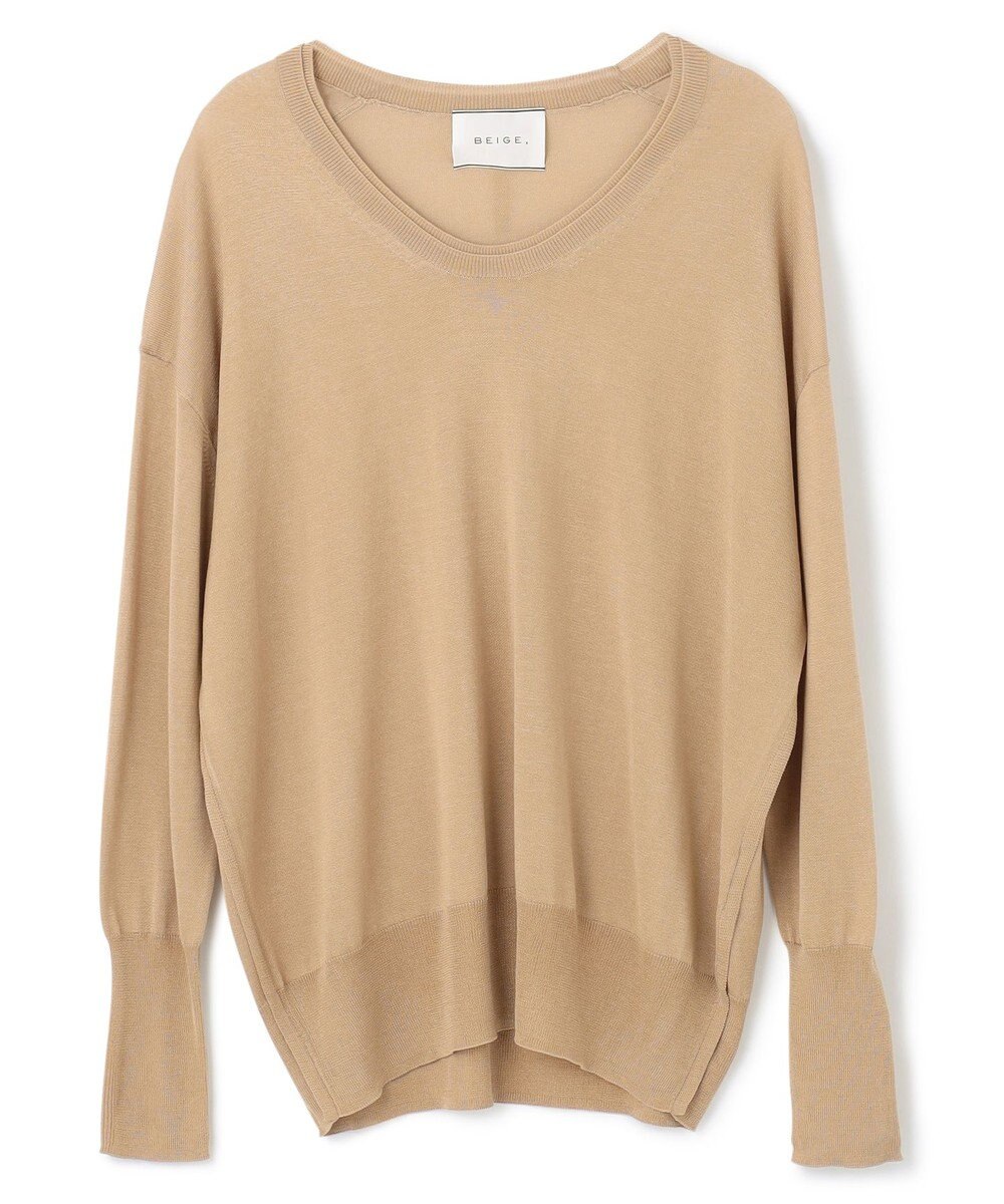 BEIGE， LAGORD / Uネックニット 