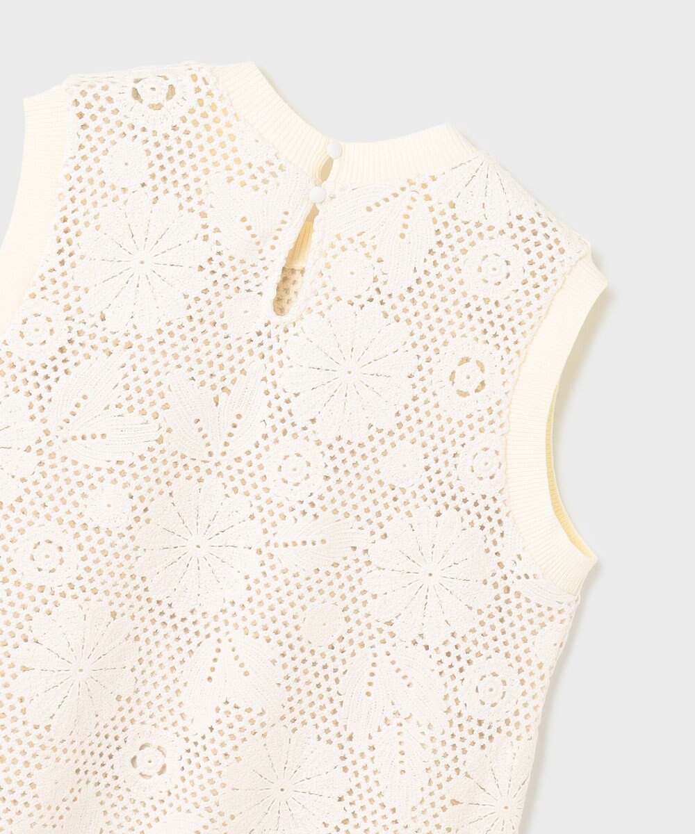 GRACE CONTINENTAL クロシュ刺繍トップ 