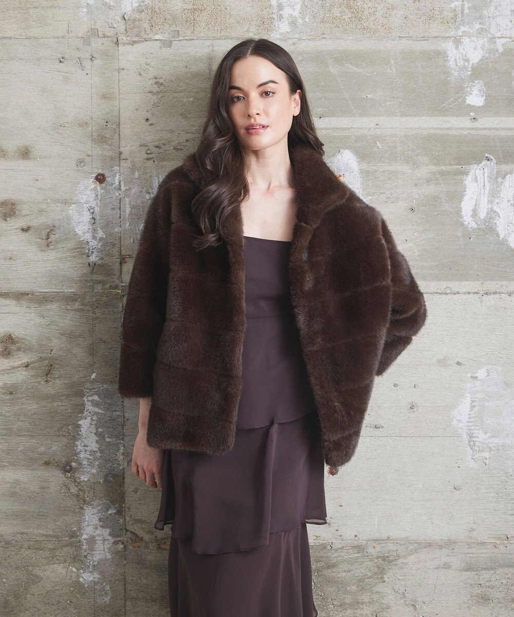 GRACE CONTINENTAL 【LOU ANDREA】フェイクショートコート 