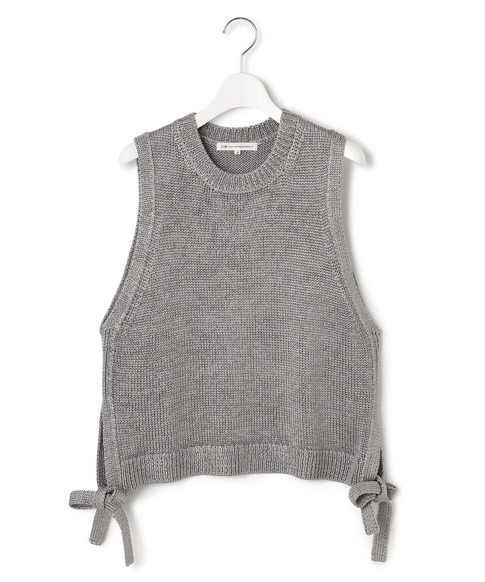 23区 S 【洗える】ブライトリリーヤーン ニット ベスト 