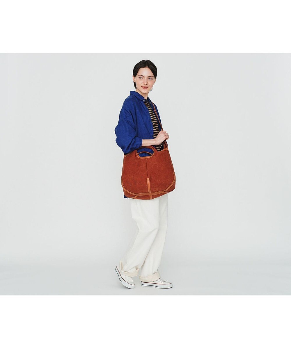 genten タンニンキャンバス 2wayショルダーバッグ 
