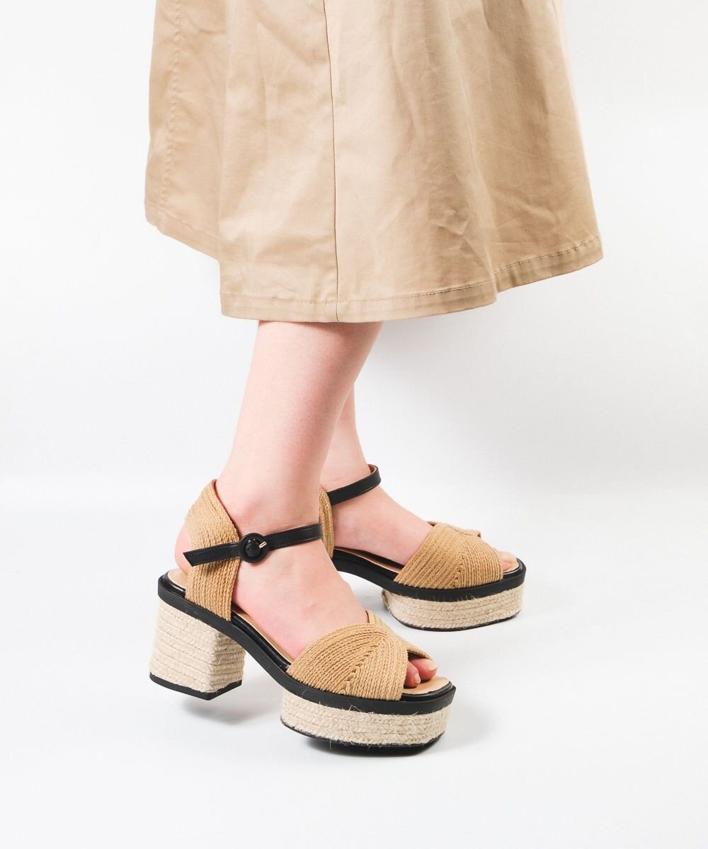 gaimo 【GAIMO/ガイモ】ラフィアクロスサンダル/MARIEVA 