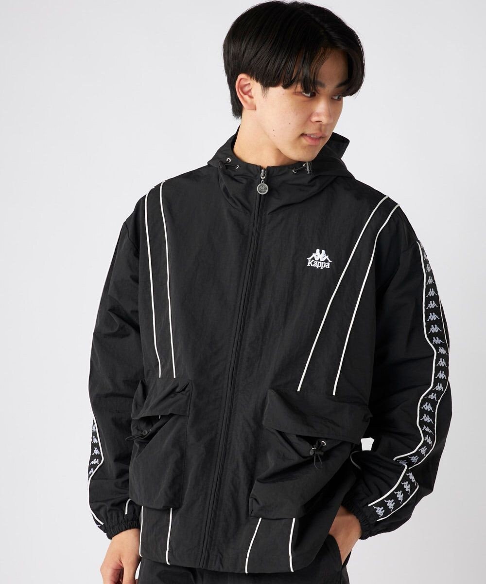 OP／FILA 【Kappa】オーバーシルエット バンダナイロントラックジャケット 