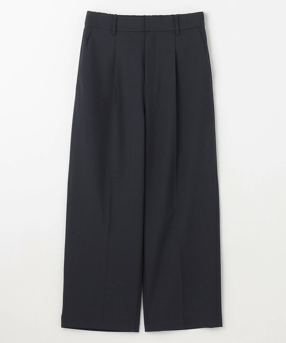 ANY L 【洗濯機可/ストレッチ/ウエストゴム/セットアップ可】イージーケアワイドパンツ 