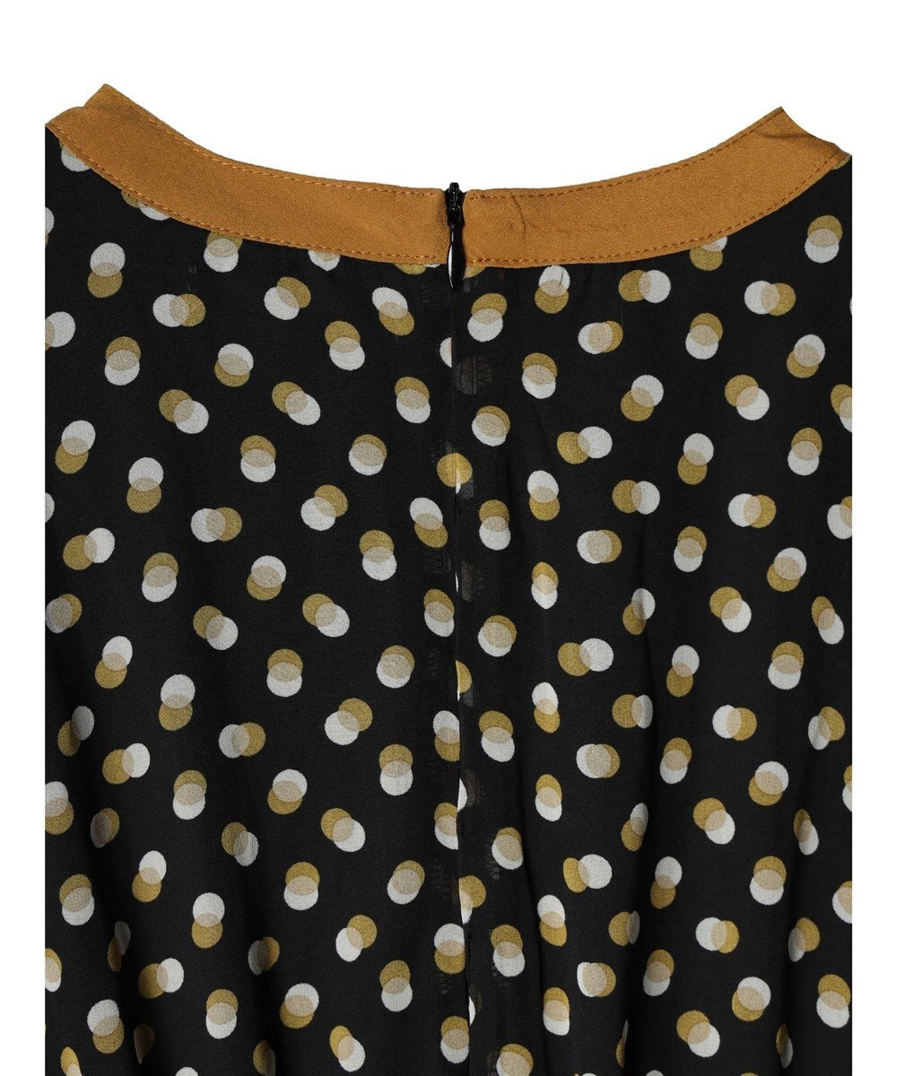 Green Parks armonia．ドットプリントパイピングワンピース 