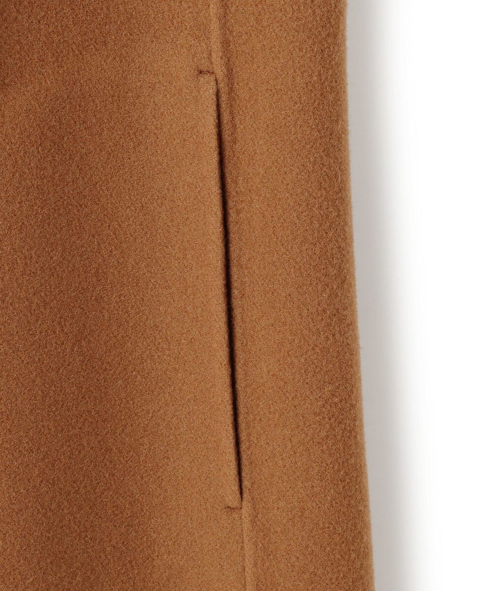 BEIGE， LEMOORE / ウールリバーフード付きロングジレ 