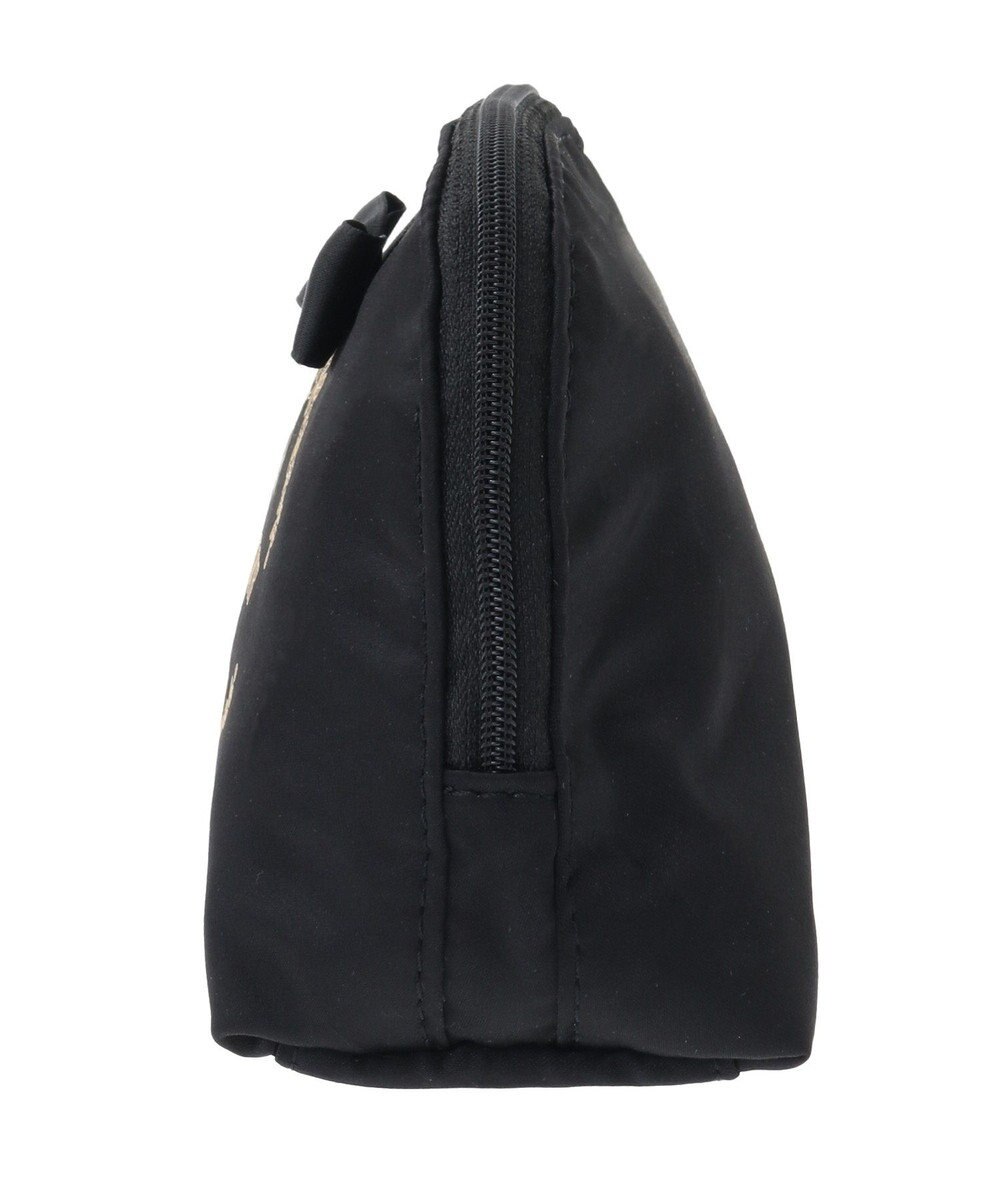 Maison de FLEUR サテンリボンラウンドポーチ 