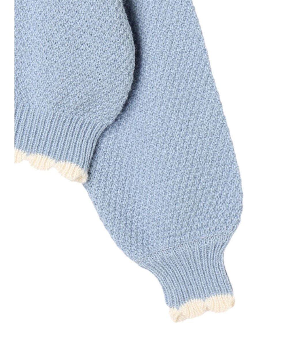 earth music&ecology フリルカラーカーディガン 