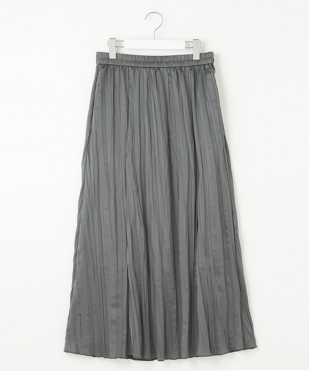 23区 【SLOW/一部店舗限定】リンクルサテン スカート 