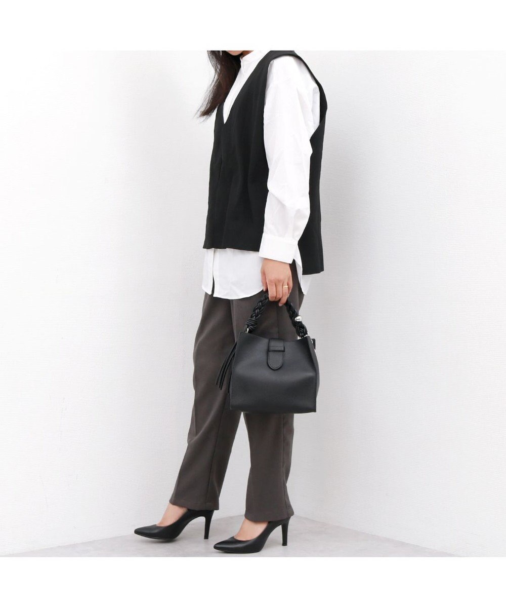 UNBILLION カシュカシュ cachecache / ベルトフラップメッシュハンドル2wayトート 