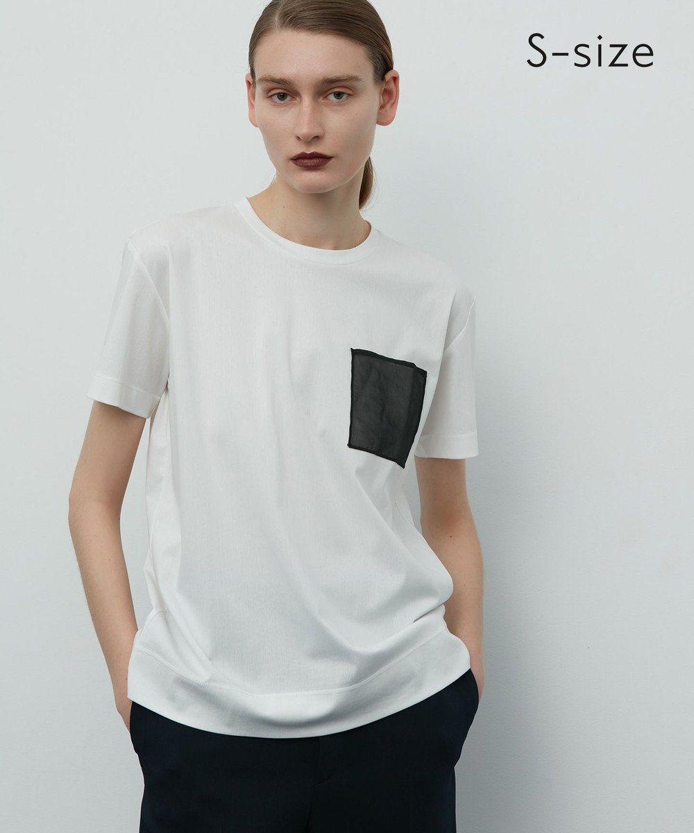 BEIGE， 【S-size】MOULINS / Tシャツ White×Black
