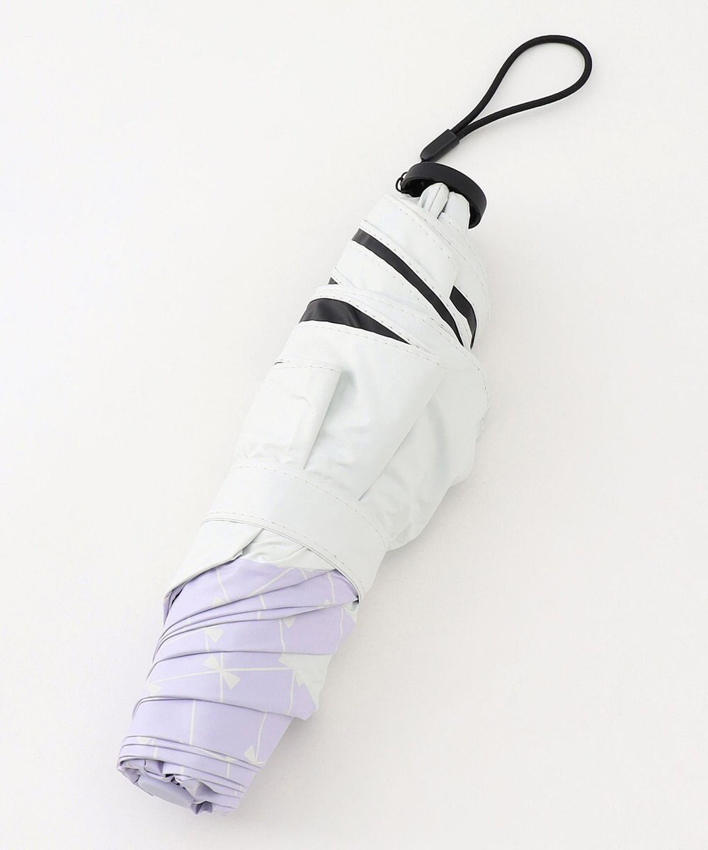 TOCCA 【晴雨兼用・UVカット率(紫外線遮蔽率)99.9%以上・遮光率99.9%以上・防水】CHECKER RIBBON LIGHT UMBRELLA 超軽量折り畳み傘 