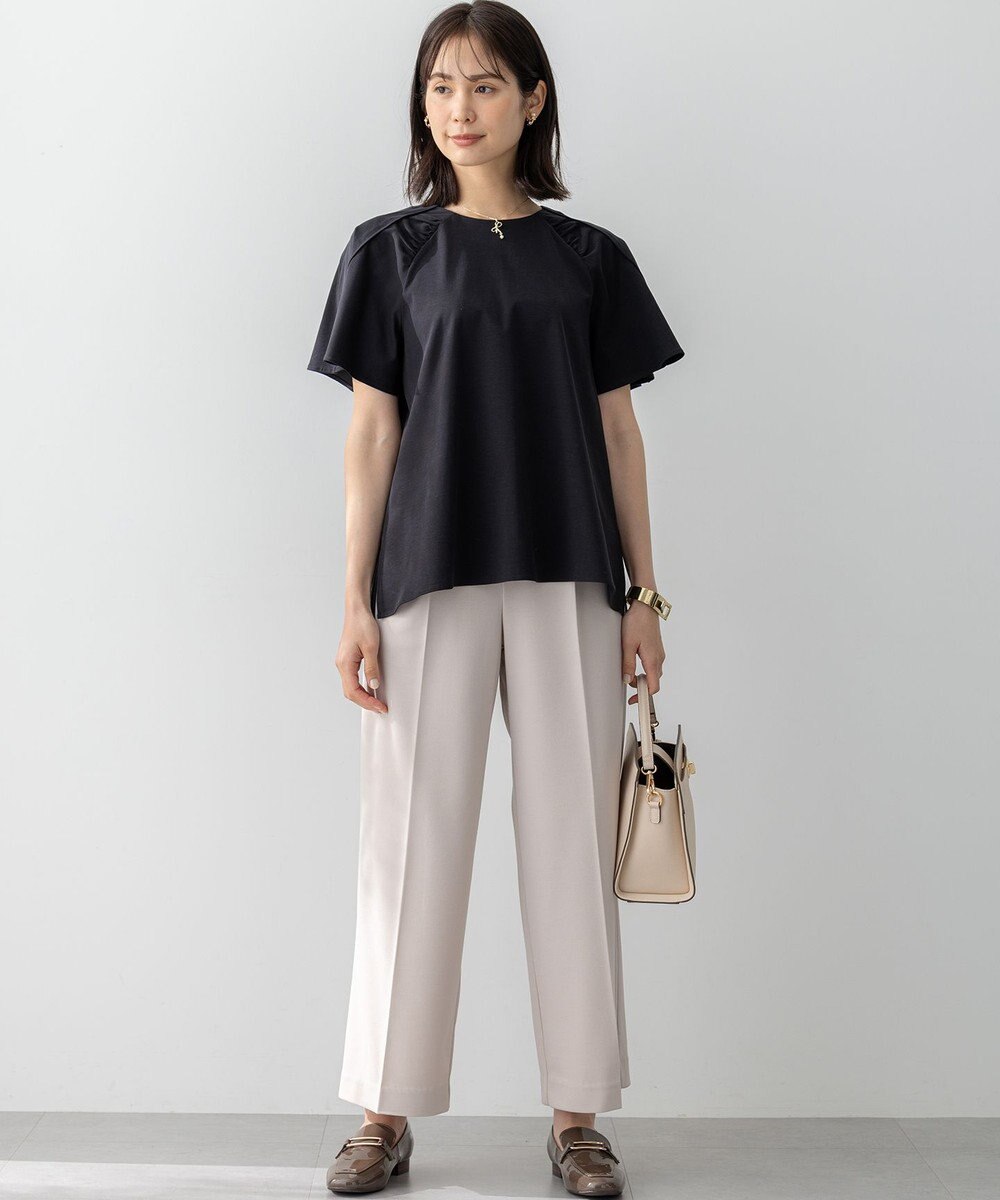 組曲 【WEB限定】ジョーゼットジャージーワイド パンツ 