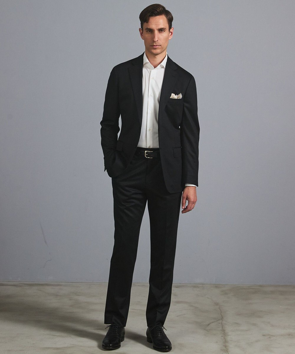 GOTAIRIKU 【ストレッチ/洗える】Albini ジャージ シャツ_ カッタウェイカラー 