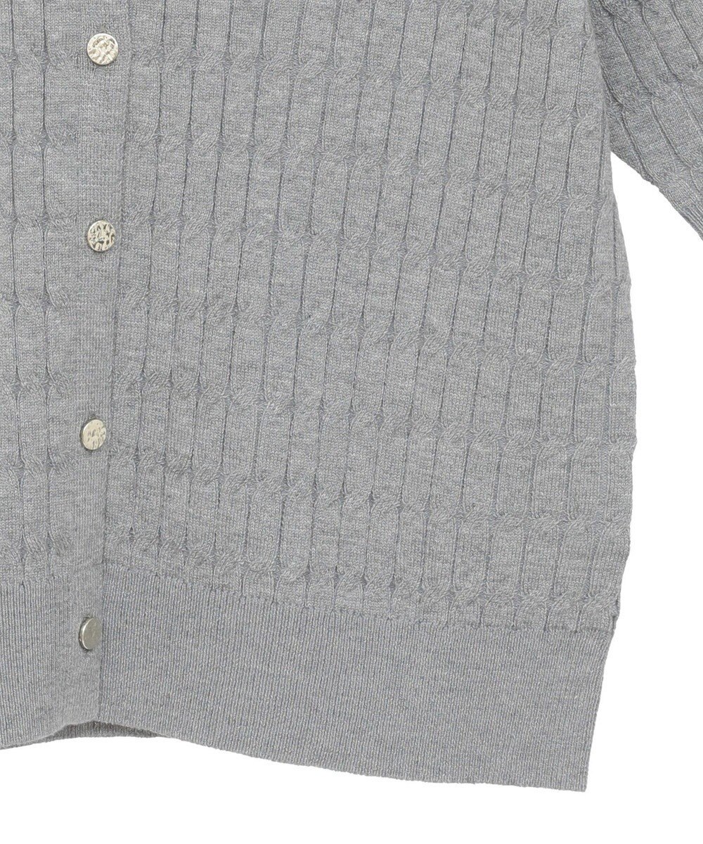 AMERICAN HOLIC 【2WAY】金ボタン衿付きケーブルプルオーバー 