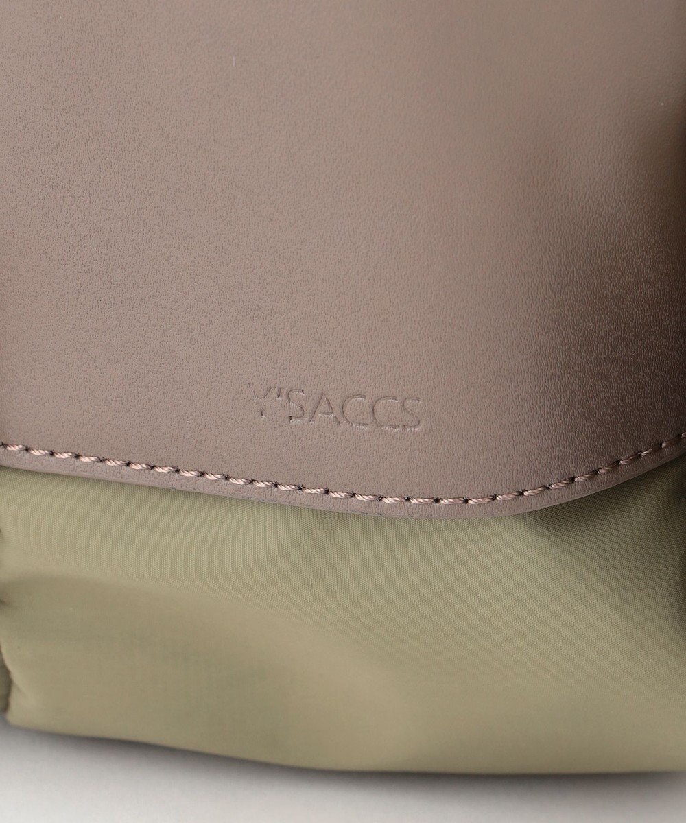 Y'SACCS 【ナイロンタフタ×リサイクルレザー】デイリーミニリュック 