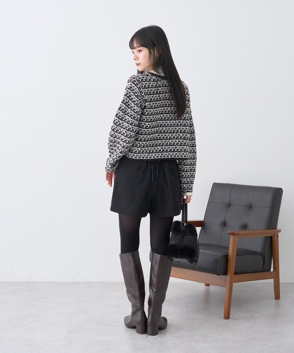 earth music&ecology ニットツイードジャケット 