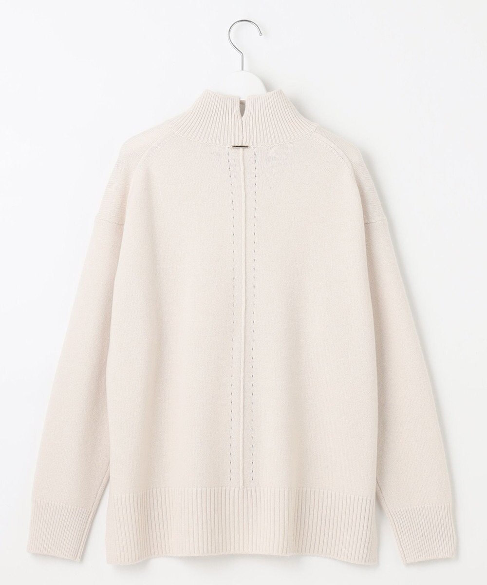 自由区 L 【洗える】ウールカシミヤブレンドハイネック ニット 