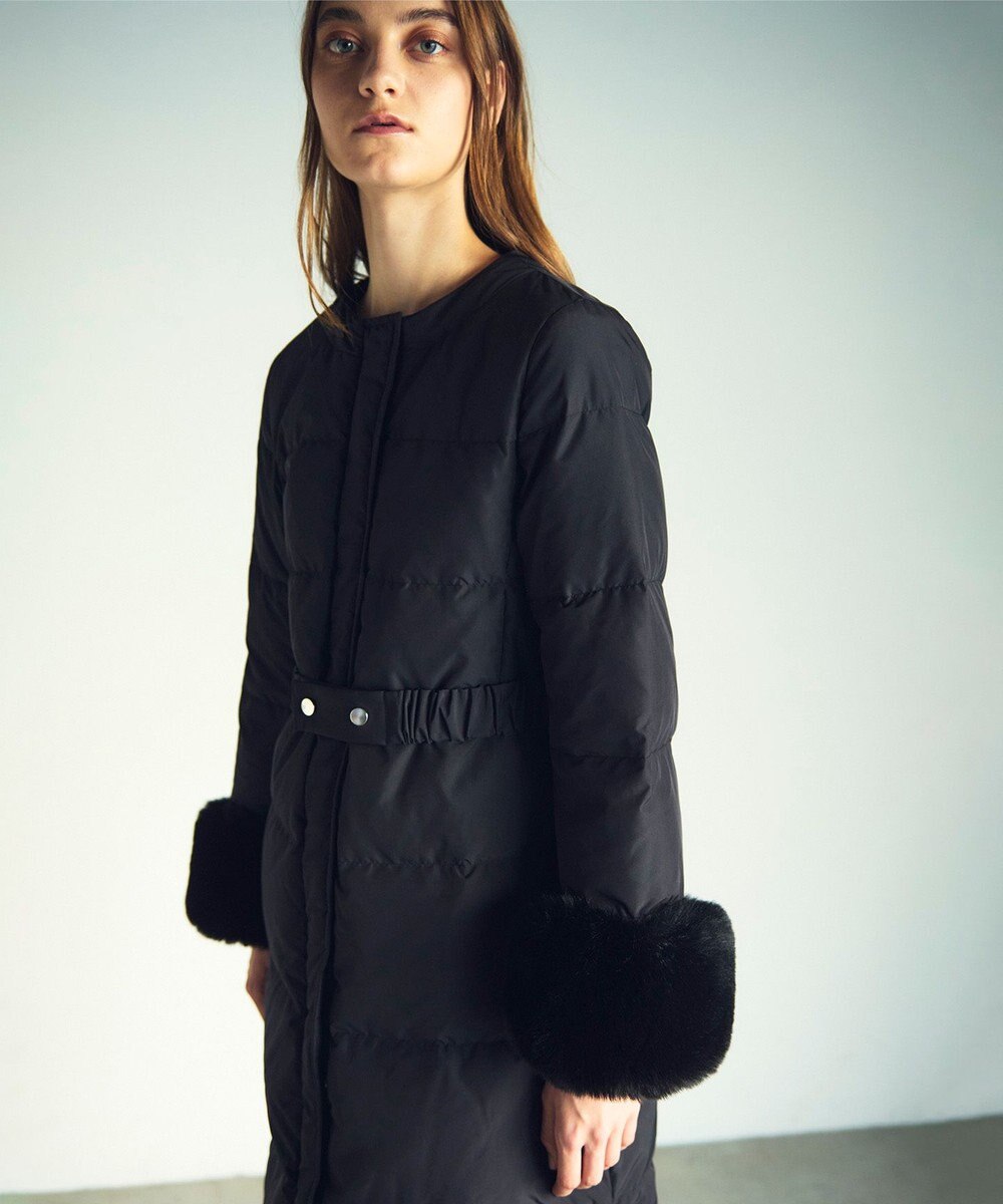 GRACE CONTINENTAL ファーパーツ付ロングダウン 