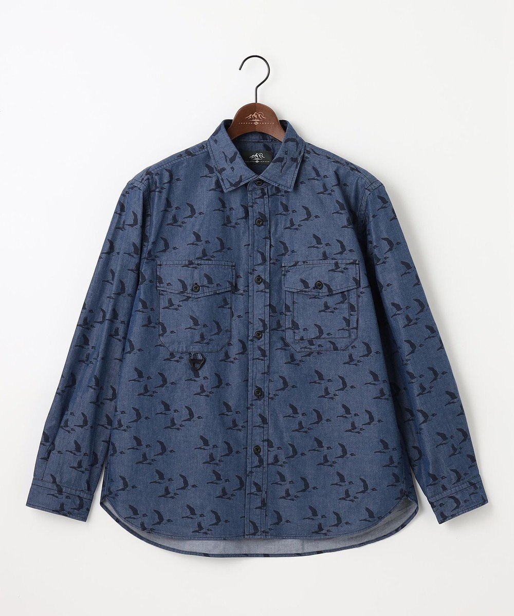 JOSEPH ABBOUD MOUNTAIN 【テーム ヤルヴィコラボ】バードプリント シャツ 