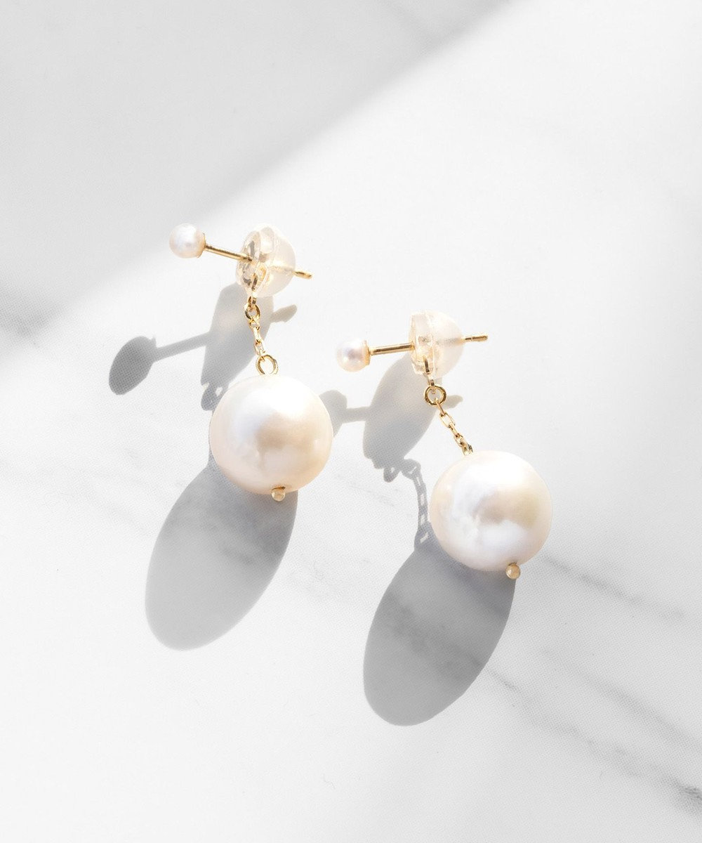 TOCCA 【WEB限定】RHYTHM OF PEARL PIERCED EARRINGS K10 淡水パールピアス 