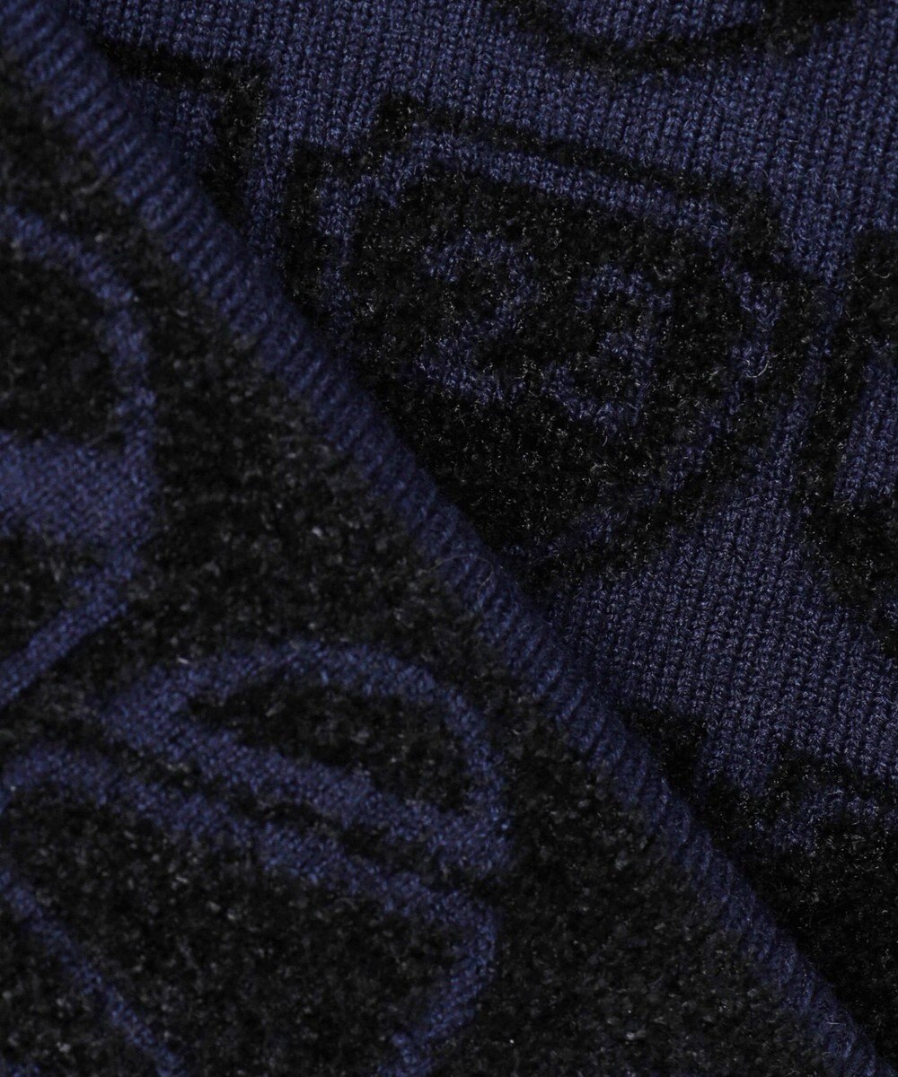 23区GOLF 【WOMEN】エンブレムジャガード ニット 