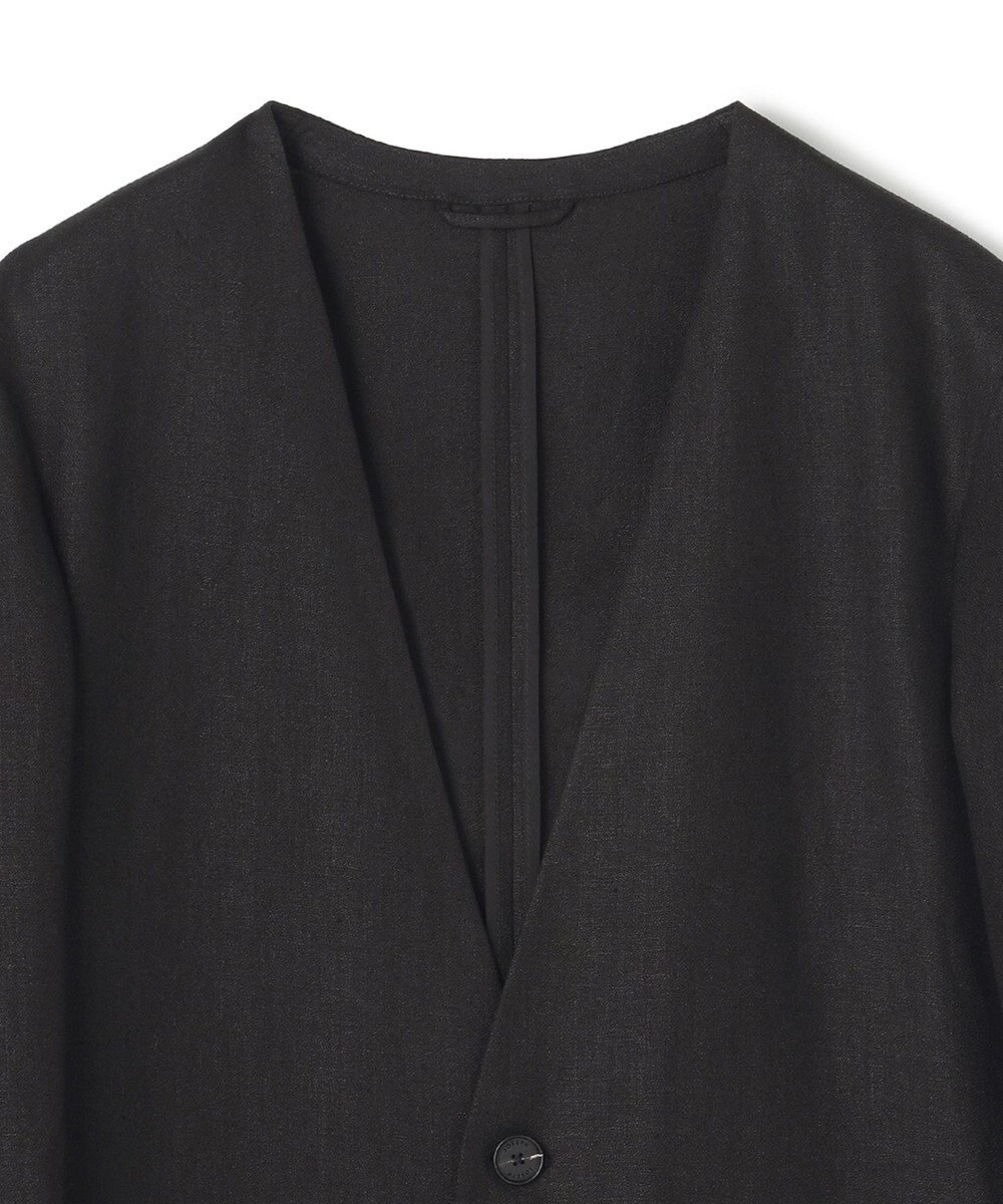 JOSEPH HOMME ペアースキンリネン　ノーカラージャケット 