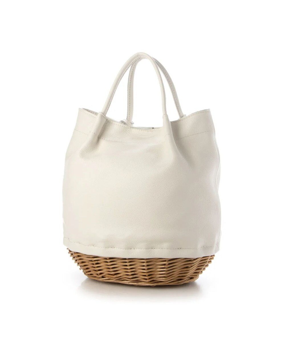 UNBILLION perche 牛革×ヤナギ底2wayトートバッグ 