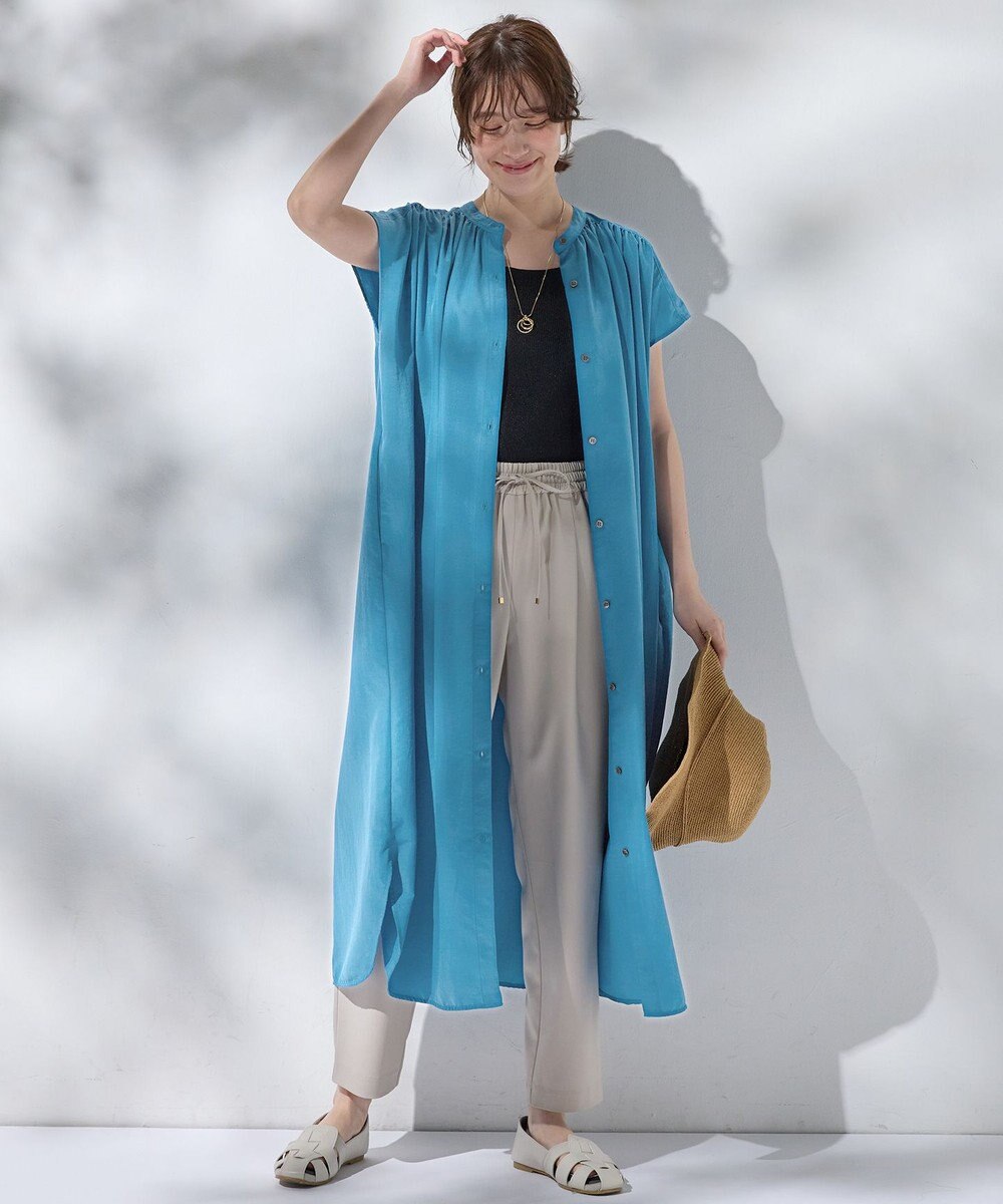 ANY スパンボイル撥水ワンピース 