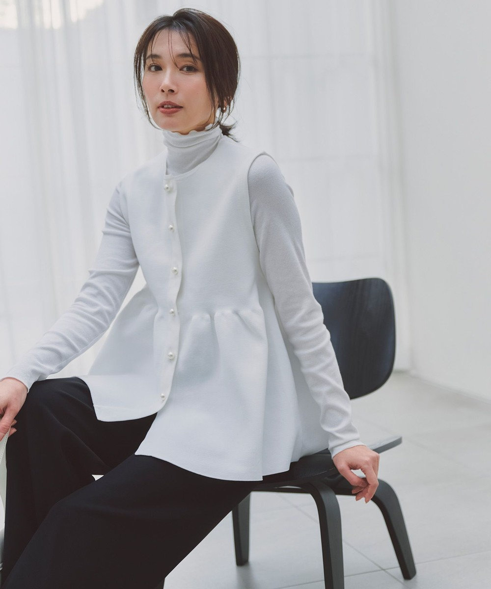 UNFILO 【VERY×UNFILOコラボ】2WAY ペプラムジレ 