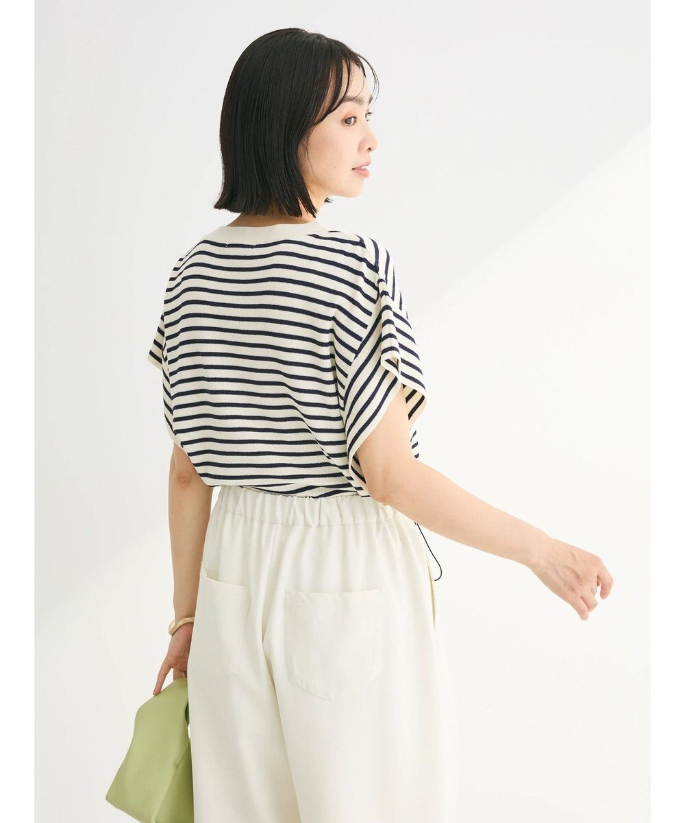 Green Parks 推しニット　フレンチスリーブニットプルオーバー 