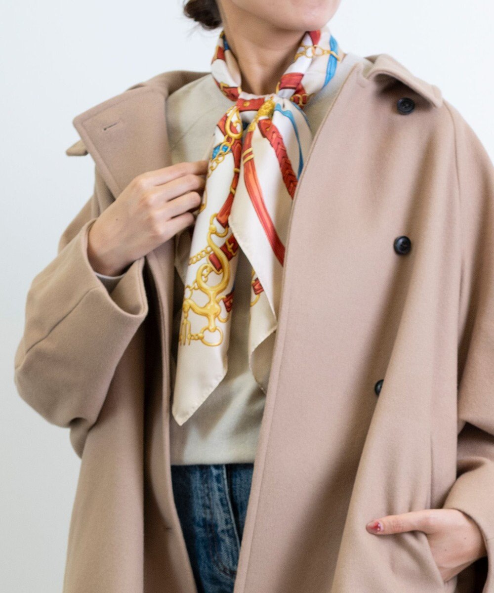 Marca 【Marcaオリジナル】ビット・ベルト 大判 シルクツイル スカーフ 