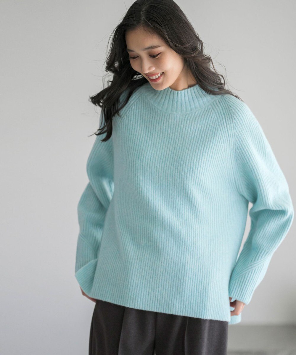 ANY SIS L ハイネックAir ニット 