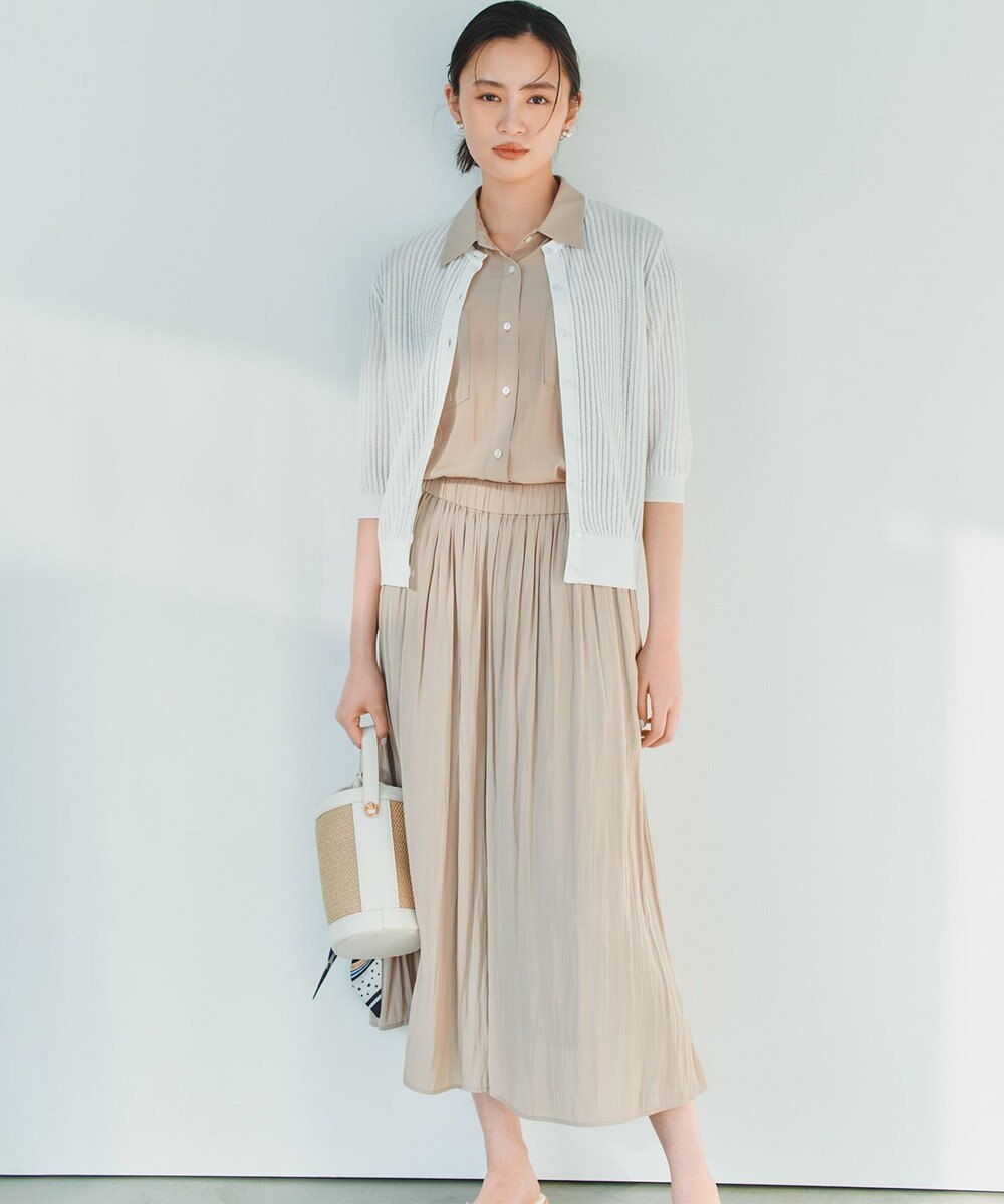 組曲 L 【先行予約・前後着用可】レーシーニット カーディガン 