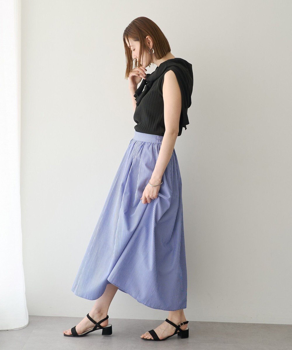 YECCA VECCA タックフレアスカート 
