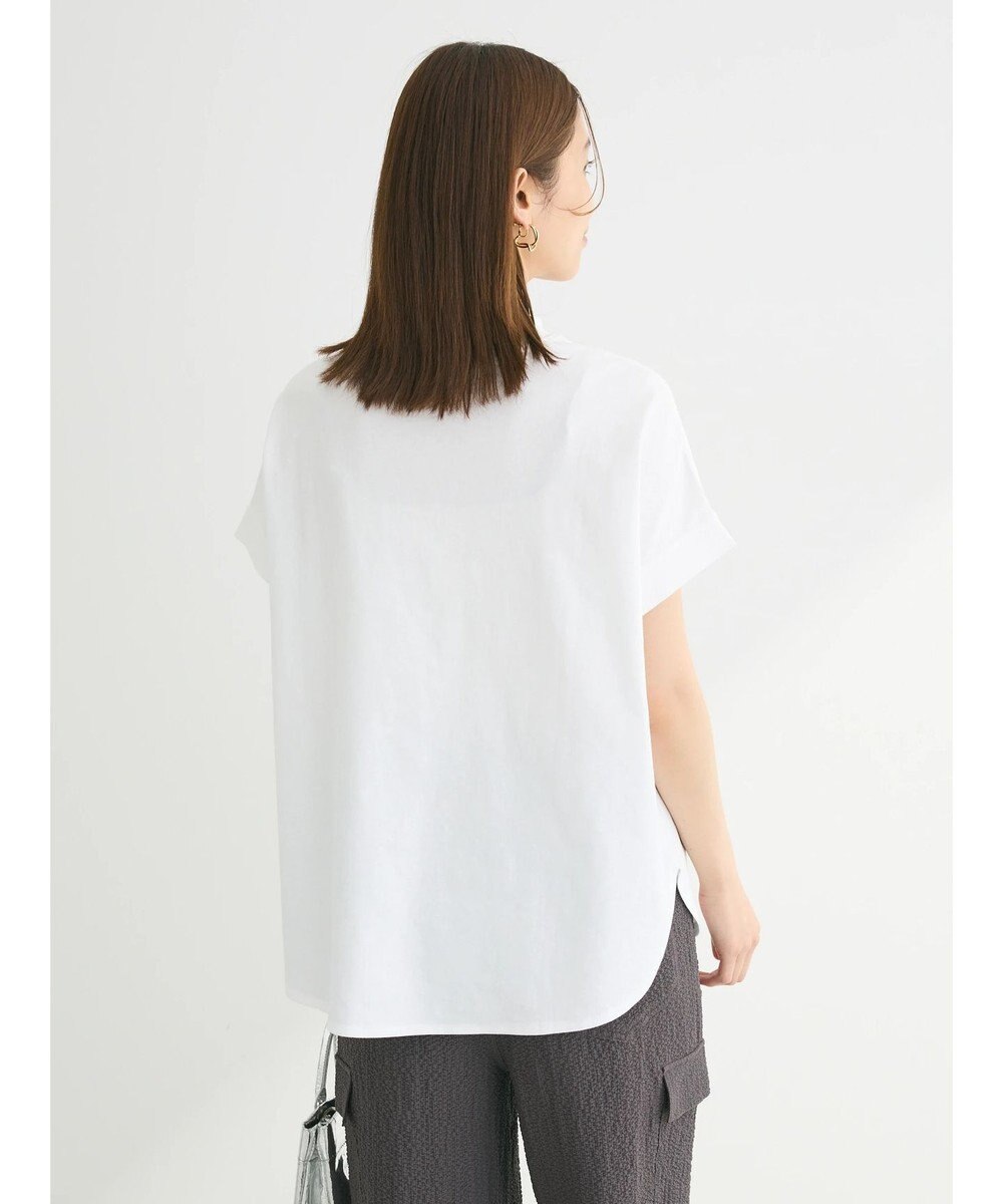 Green Parks フレンチスリーブ筆記体刺繍ロゴプルオーバー 