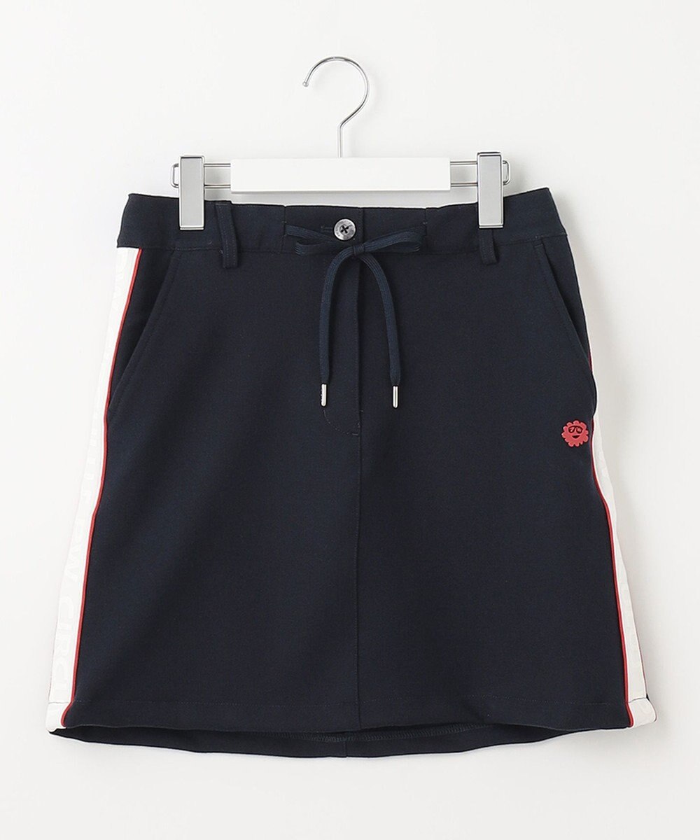 PW CIRCULUS 【WOMEN】【洗える/帯電防止/ストレッチ】ロゴ サイドライン スカート 