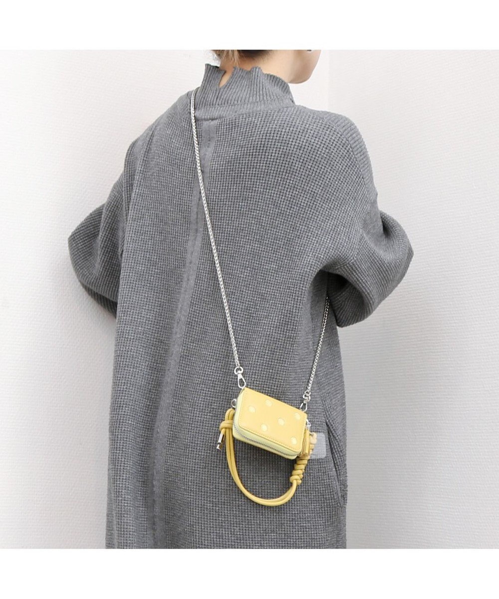 UNBILLION ペルケ perche / ドット刺繍ジャバラチャームウォレットショルダー 