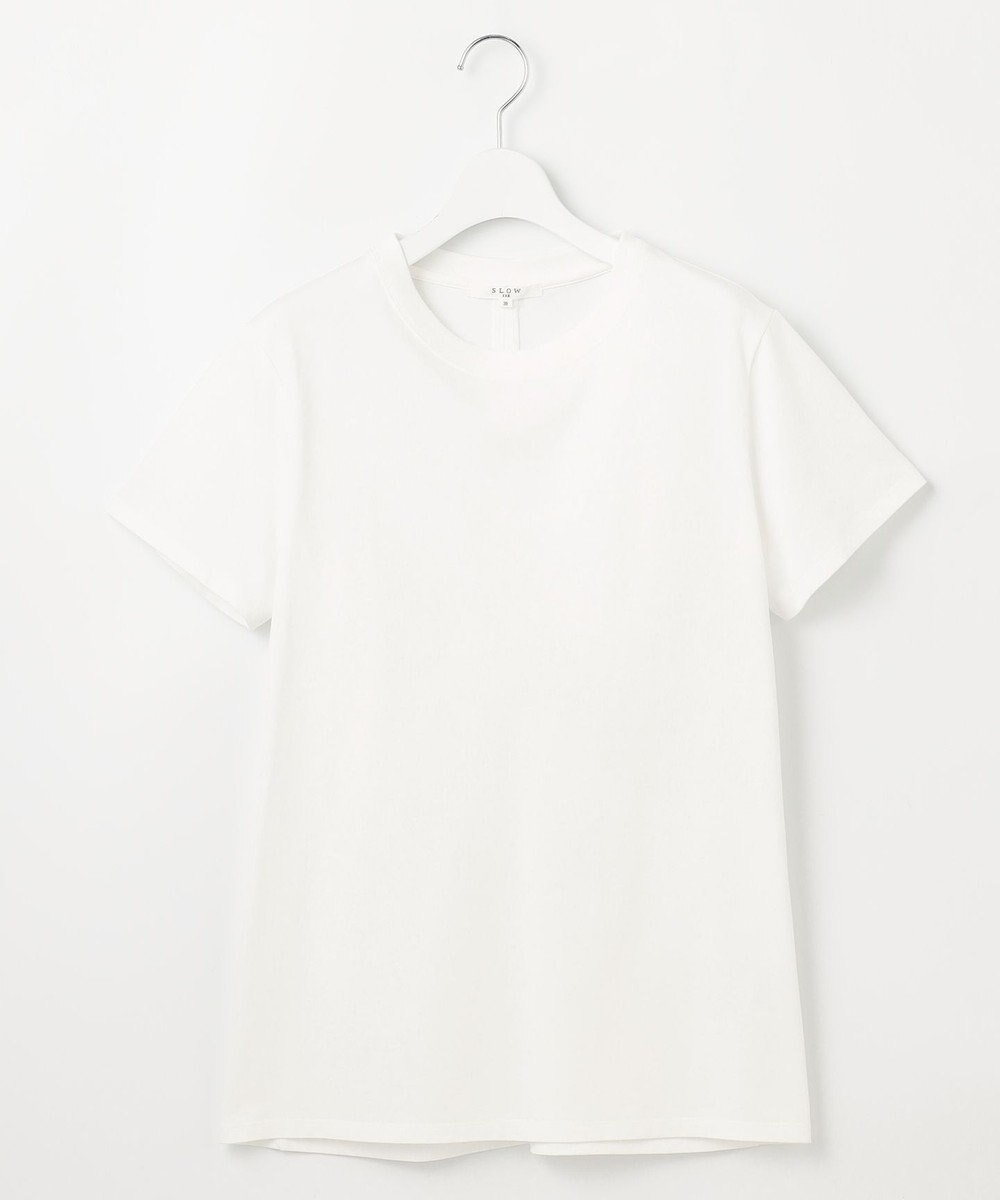 23区 【SLOW/一部店舗限定】MVSコットン バックデザイン Tシャツ 