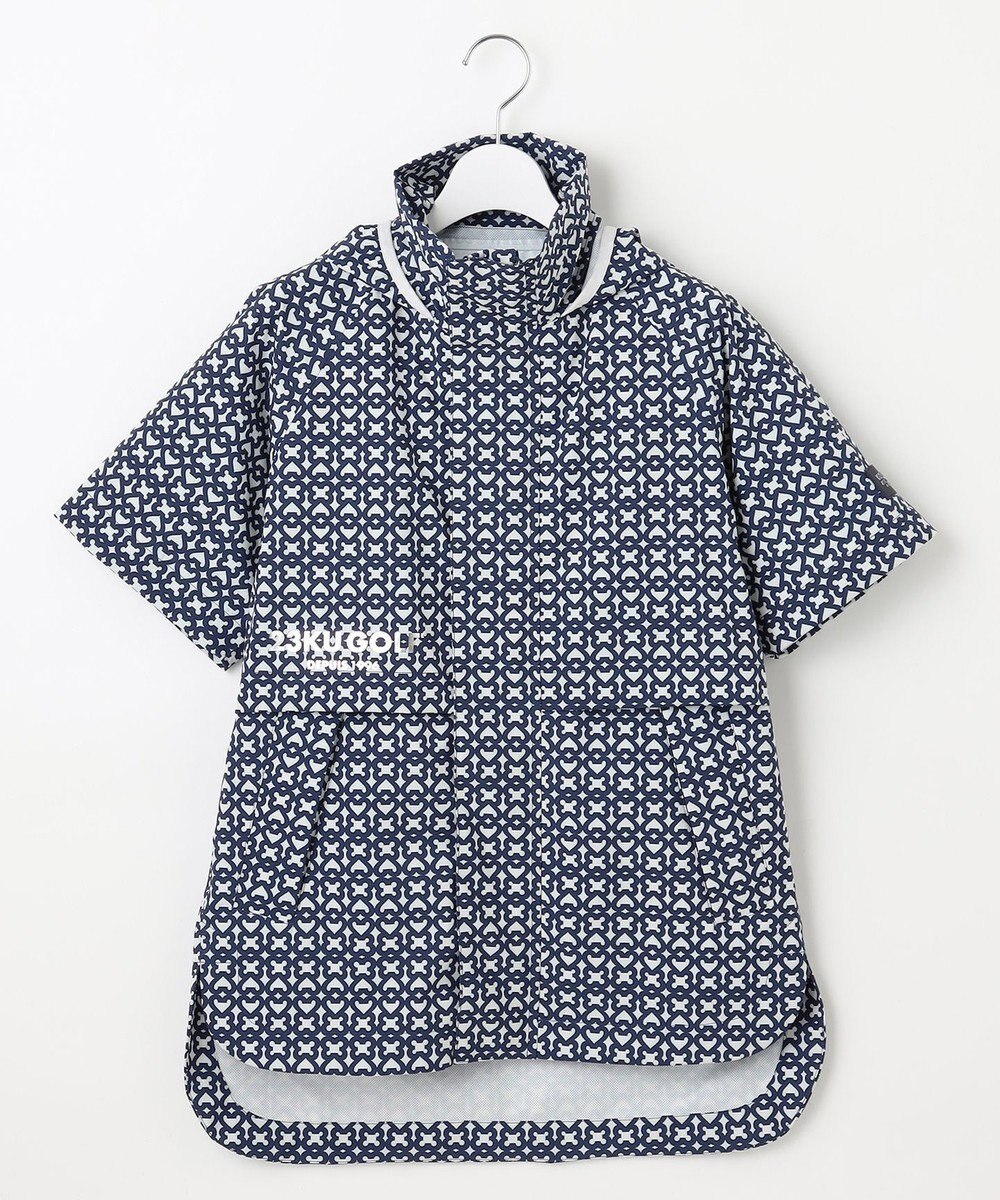 23区GOLF 【WOMEN】モノグラム ポケッタブルレインブルゾン 