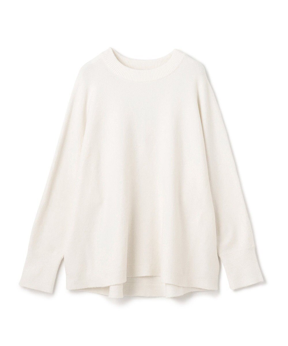 UNFILO 【洗える】ふわふわニット ラウンドヘム 