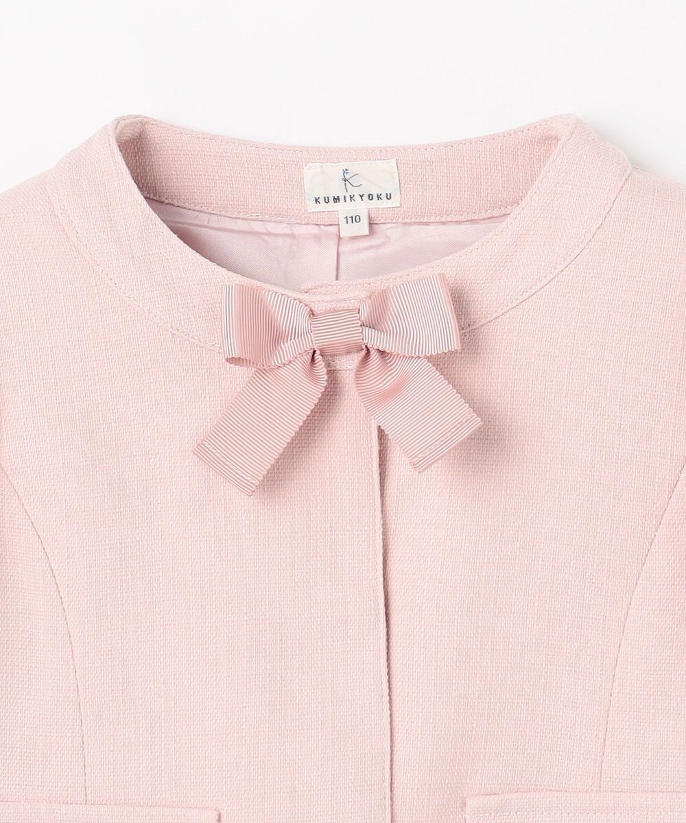 組曲 KIDS  【110-140㎝】 チェックワンピース＆ドビージャケットセット 