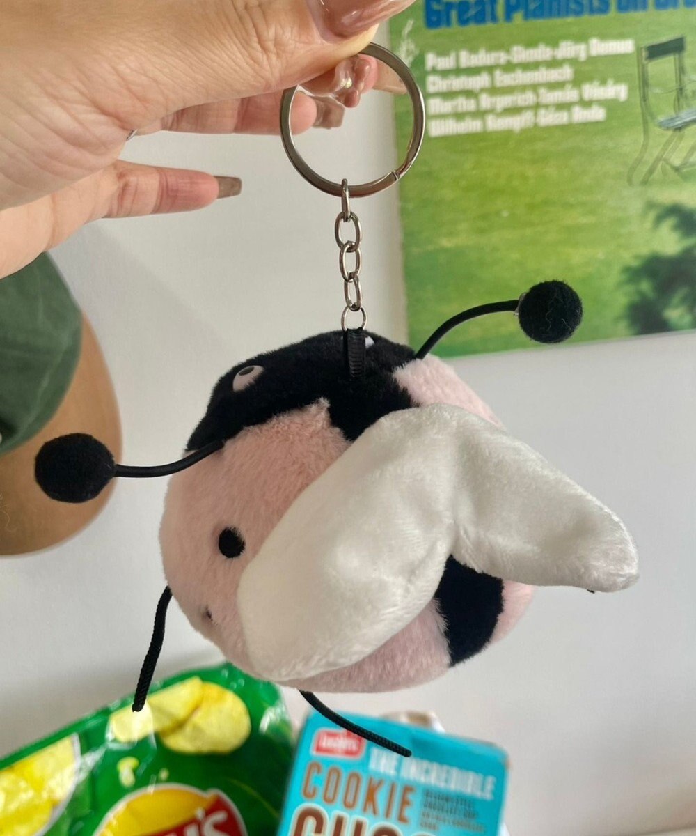 WEGO ふりふりてんとうむしぬいぐるみキーホルダー 
