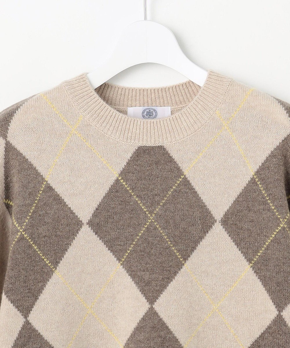 J.PRESS LADIES CASHBIT NEO アーガイル ニット 